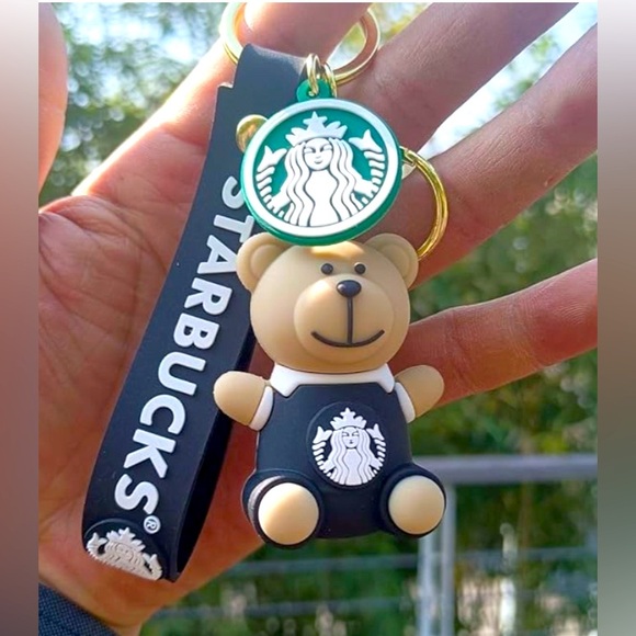 STARBUCKS BEARISTA BEAR 🐻 PURSE CHARMS OR KEYCHAINS - Picture 1 of 3